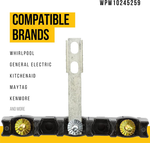 Upgraded WPW10245259 Terminal Block, Compatible with Kenmore Maytag Whirlpool Range, Exact Fit for Power Supply