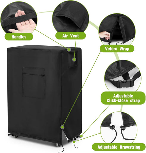 Waterproof Evaporative Air Cooler Cover for VAGKRI 3100 CFM, Outdoor Indoor Use Air Conditioner Cover - 19 x 13.5 x
