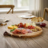 24 Countertop Hiceeden Acacia Wood Deviled Egg Platter with Handles for Easter, Holes Round Deviled Egg Tray Container