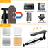 Magnetic Paper Towel Holder, One-Handed Tear, Adhesive, Black, Paper Towel Holder Wall Mount with Ratchet Mechanism