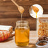 Dunkive 2pcs 16 oz Wooden Honey Dippers, Honey Spoon Wooden Stick for Regular Mouth Mason Jars, Wood Spoon and Lid