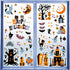 CCINEE Halloween Window Stickers - 10 Sheets Halloween Clings Decals for Indoor and Outdoor Home Decor