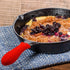 Silicone Cast Iron Potholder Set, Hot Handle Holder with 2 Pan Scrapers & Silicone Hot Pad