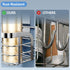 Adhesive Shower Caddy 2 Pack, No Drilling Stainless Steel Bathroom Organizer Shelf for Shampoo Holder, Silver