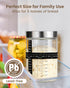 PITCH + PULSE 40Oz Sourdough Starter Jar Kit, Sourdough Bread Baking Container with Date Marked Feeding Band