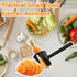 2 Carrot Peeler Pcs Carrot Curler Black Carrot Spiral Shred Slicer Root Vegetables Fruits Slicer Sharpener Garnishing