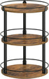 YATINEY 3-Tier Lazy Susan Organizer, Rotating Spice Rack, Spinning Organizer, Industrial Turntable