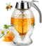 Timtopno Honey Dispenser, Glass Honey Dispenser No Drip, Honey Pot with Stand,