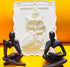 2 Set Pieces Home Decor Black Reading Thinker Statue Modern Figurines Abstract Aesthetic Sculpture Thinker Resin Statue