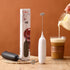 Handheld Battery Operated Milk Frother, Electric Foam Maker, Egg Beater for Coffee, Latte, Hot Chocolate, Mini Drink
