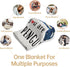 60'' 50'' SteadStyle Gifts for Him Her Boyfriend Girlfriend, Wedding Anniversary Blanket, Romantic I Love You Birthday