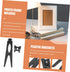 ADOCARN 10pcs Photo Frame Stand, Easel Back Support for Desktop Display, Plastic Crystal Kickstand