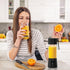 Portable Blender Bottles, Personal Mini Blender for Shakes & Smoothies, 13oz USB-C Rechargeable (Black)