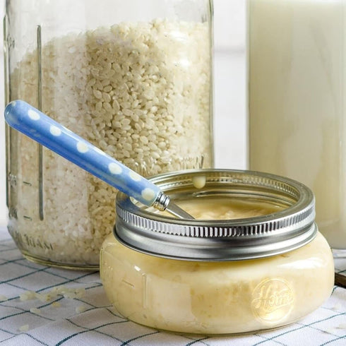 24 Pack 7.6 OZ Tebery Home Glass Mason Jars with Silver Metal Lids and Bands, Wide Mouth Glass Canning Jars