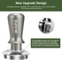 IKAPE 49mm Espresso Tamper, Premium Barista Coffee Tamper with Calibrated Spring Loaded, Flat Stainless Steel Base