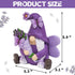 Lavender Gnomes Decor: Spring Resin Garden Gnome Decorations for Home Indoor/Outdoor, Pastel Purple Butterfly Gnome