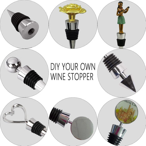 Reusable Wine Stopper, Decorative Bottle Stoppers for Kitchen, Bar, Gifts, Holiday Party, Wedding (20 Pack)