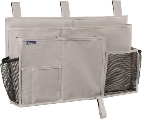 Surblue Bedside Caddy Hanging Organizer Bag, Pocket for Bunk and Hospital Beds, College Dorm Rooms, 8 Pockets (Large,
