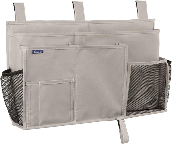 Surblue Bedside Caddy Hanging Organizer Bag, Pocket for Bunk and Hospital Beds, College Dorm Rooms, 8 Pockets (Large,
