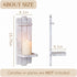 Set Farmhouse Candle Sconces Wall Decor: of Two Rustic Wood Wall Candle Holder - Distressed White Candle Sconces