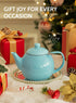 27ounce, Sweese Teapot, Porcelain Tea Pot with Stainless Steel Infuser, Blooming & Loose Leaf Teapot - Turquoise