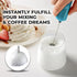 Zulay Kitchen Powerful Mini Milk Frother Handheld - Electric Hand Mixer - Portable Frother Wand for Coffee - Small Drink Blender for Lattes, Cappuccino, Matcha, Hot Chocolate, Creamer - Metallic Blue