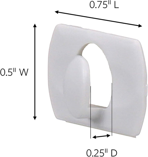 Command Small Decorating Clips, White, 20 Clips, 24 Strips, Damage-Free Decorate