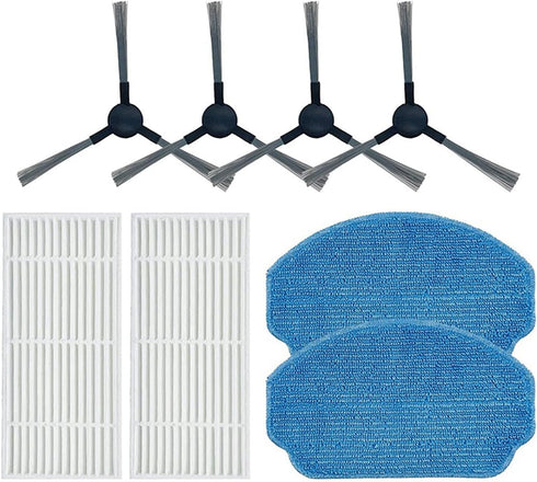 Replacement Filter Side Brush Mop Pads Set for BR150/BR151 Robot Vacuum Cleaner Accessories
