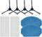 Replacement Filter Side Brush Mop Pads Set for BR150/BR151 Robot Vacuum Cleaner Accessories