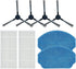 Replacement Filter Side Brush Mop Pads Set for BR150/BR151 Robot Vacuum Cleaner Accessories