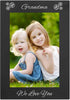 CustomGiftsNow Grandma - We Love You Engraved Anodized Aluminum Hanging/Tabletop Family Photo Picture Frame