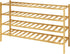 Kitsure Bamboo Wooden Shoe Rack for Closet - Stackable Shoe Organizer with