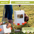 Set, 3 Gallon/26 LB 10 MAYKI Chicken Feeder and Waterer No Waste Poultry Feeding System with Hanging Option, Automatic