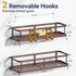 2 Pack YASONIC Shower Caddy Adhesive, No Drill Bathroom Shower Organizers, with Removable Hooks, Rust Proof Shower