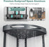 3 Corner Shower Caddy Standing, Tier Shower Organizer Stand with Soap Holder, Rustproof Shower Shelves for Bathroom