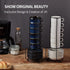 Stand,4 Set 6, JIEMEI HOME Porcelain Stackable Espresso Cups with Saucers and Metal Ounce Demitasse Cups for Coffee