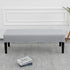 (S2-Silver SPRINGRICO Stretch Dining Bench Cover, Removable Bench Slipcover Washable Bench Seat Protector Rectangle