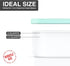 2 Frozen BALCI - Ice Cream Container - Quart - Perfect Reusable Freezer Storage for Homemade Ice Cream Tubs for Sorbet
