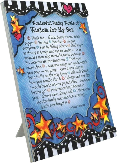 Blue Mountain Arts Son Magnet with Easel Back - Gift by Suzy Toronto, 4.9 x 3.6 Inches