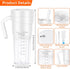 Portable Blender for Shakes and Smoothies, 16 Oz Personal Size Blender with 6 Blades, USB Rechargeable for Travel,