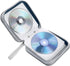 CD Case: 40 Capacity Hard Plastic DVD Disc Holders Storage Binder for Car, Home, Office, Travel (Dark Blue)