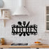Hotop Black Kitchen Metal Sign, Rustic Country Wall Art for Dining Room, Farmhouse Kitchen Decor, 14 x 8.8 Inches