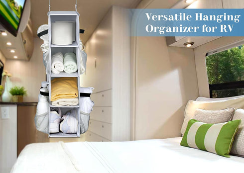 Closet 8 SLEEPING LAMB Short Hanging Shoe Organizer for Storage with Mesh Side Pockets Holds Pairs, Hanging Shoe Rack