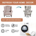 2 Eco-Ancheng Wingback Chair Slipcover Piece Slipcovers for Wingback Chairs Jacquard Wingback Chair Covers Washable