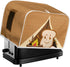 chaqlin Toaster Covers, 2 Slice Wide Slot, Cute Brown Toast Print, Machine Washable Bread Maker Cover