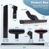 12 1-1/4" Pcs Universal Vacuum Attachment Kit, Vacuum Hose Adapter, Vacuum Cleaners Accessories with Horse Hair Brush