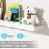 MZJZBN 4-Pack White Scalloped Nursery Shelves for Wall, Floating Book Shelves for Kids Room, Wall Mounted Kids