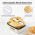 Butter Dish with Lid and Curler Knife, Unbreakable Metal Keeper Container for Kitchen Farmhouse Decor, Speckled White