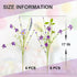 12 Pack 17 Inch Summer LLZLL Spring Decorations for Home Purple Spring Flowers Artificial Spring Floral Stems