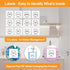 3+2 Pack FEXIA Laundry Pods Containers and Dryer Sheet Holder with Laundry Detergent Dispenser Laundry Room